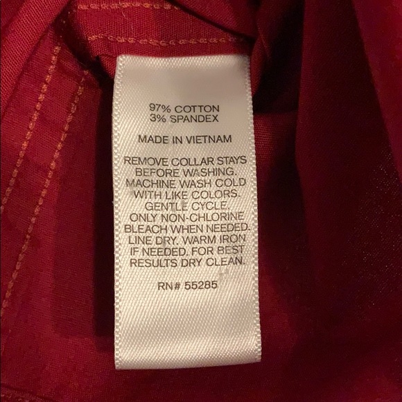 Red Express 1MX fitted button down dress … - Picture 8 of 10